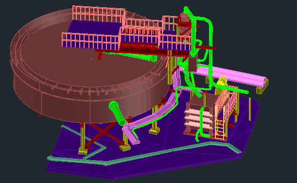3D Scanning of Thickener Feed Flange